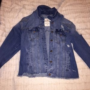 distressed denim jacket